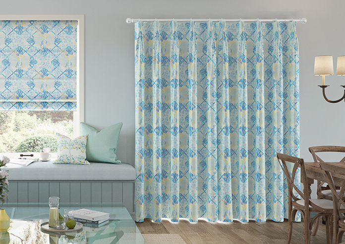 Faded Glamour, China Blue White - Made To Measure Curtains - Image 7